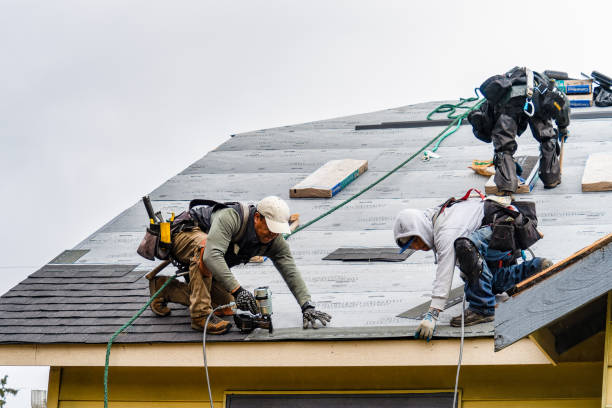 Professional Roofing technician working in North Zulch, TX